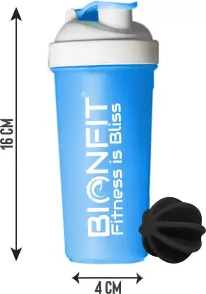 BIONFIT Leak-Proof Protein Shake Bottle - (700ml) Shaker Gym Bottle
