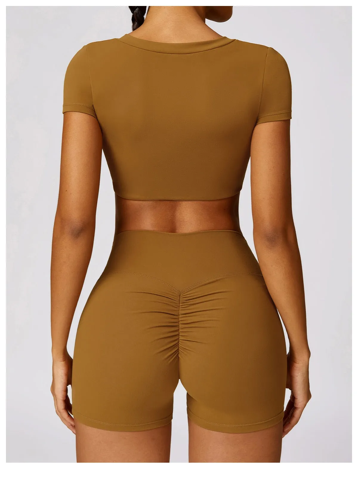 Carrie Crop Top & Shorts Set