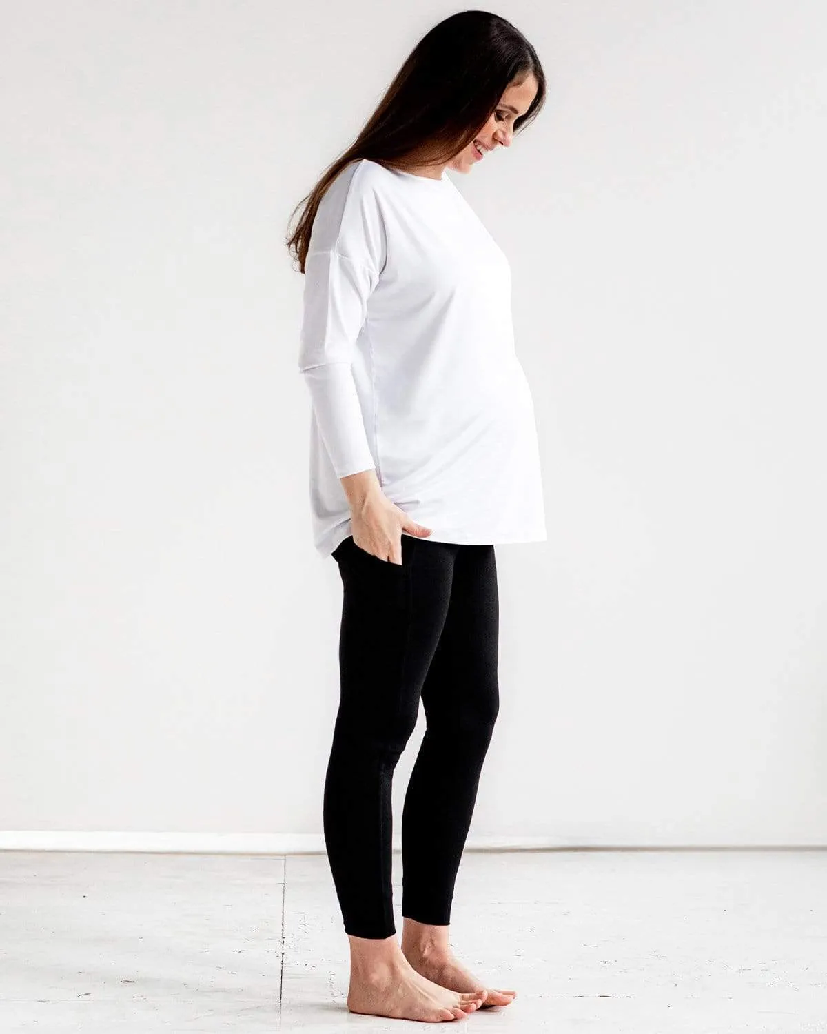 Everyday Maternity Pocket Ankle Leggings