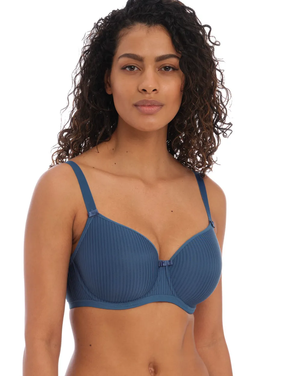 Freya Idol Underwire Molded Balcony Bra, Vintage Denim | Denim Blue Freya Idol Bras