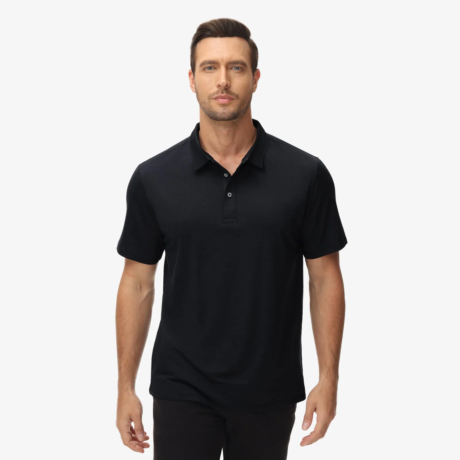 Men's Golf Dry Fit Polo Shirts Athletic Collared Shirt