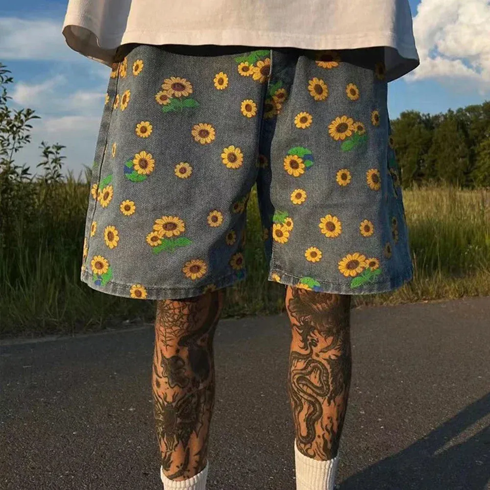 New Y2k High Quality Denim Loose Short