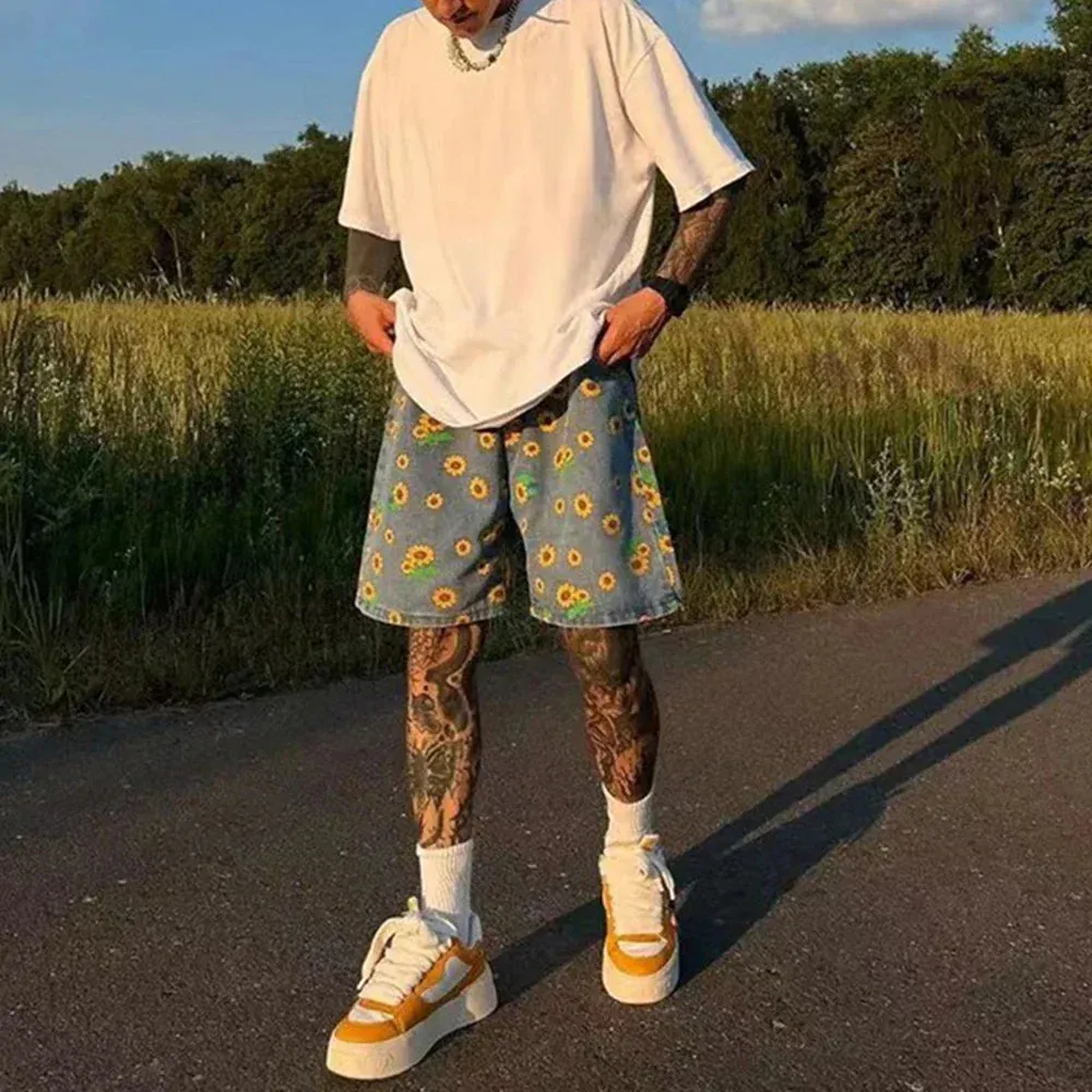 New Y2k High Quality Denim Loose Short