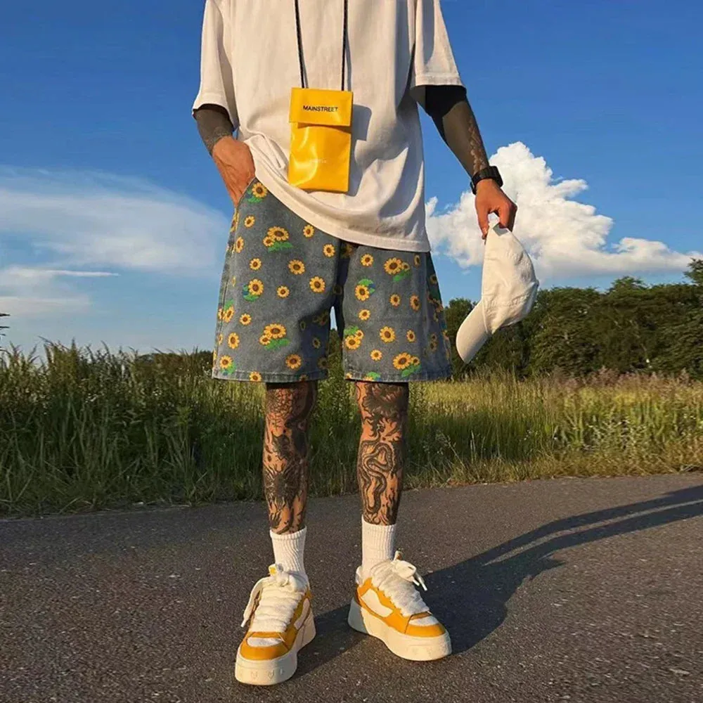 New Y2k High Quality Denim Loose Short