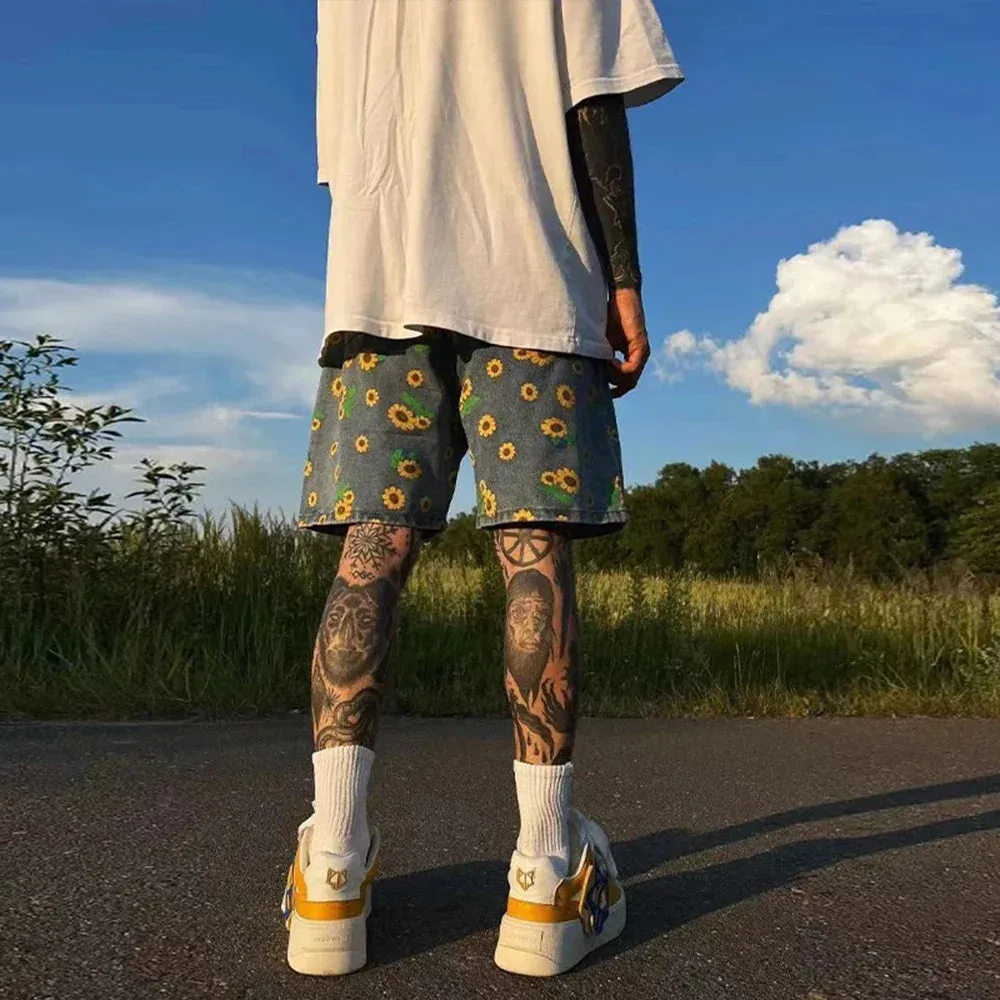 New Y2k High Quality Denim Loose Short