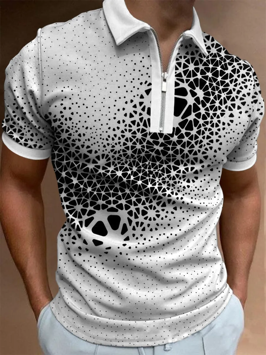 Solid Short Sleeve Polo Shirt