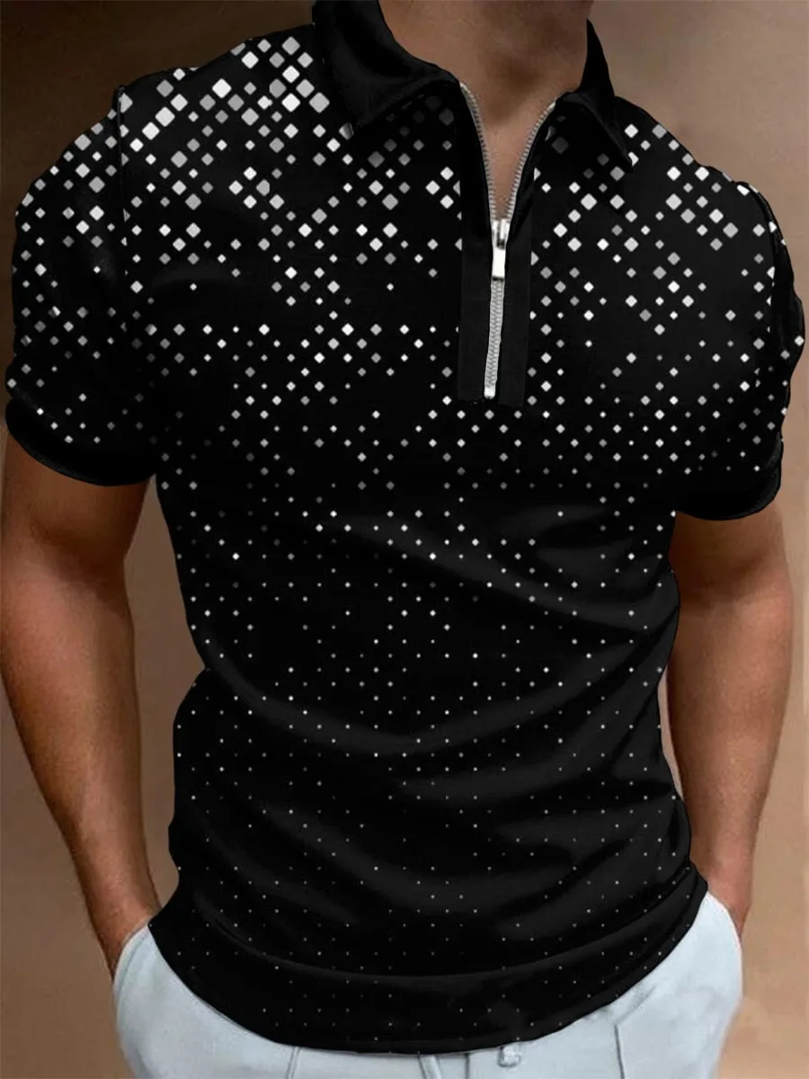 Solid Short Sleeve Polo Shirt