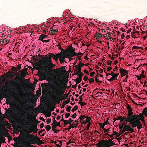 Wireless Embroidery Adjustable Bras